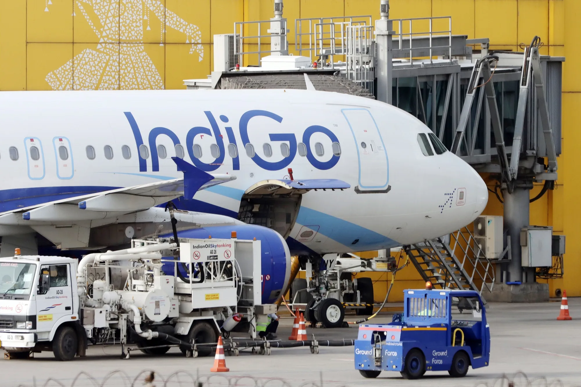 Aircraft At Delhi Airport As India’s Airlines Left Exposed