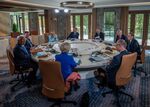 A working session during G7 Summit in Kananaskis, Alberta, Canada on June 16.