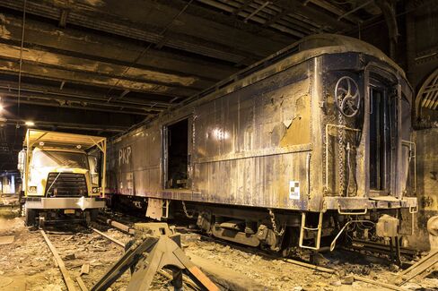 FDR's abandoned train, which is stuck—seemingly forever—underneath the hotel.