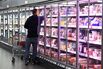 A shopper at a supermarket in Berlin.