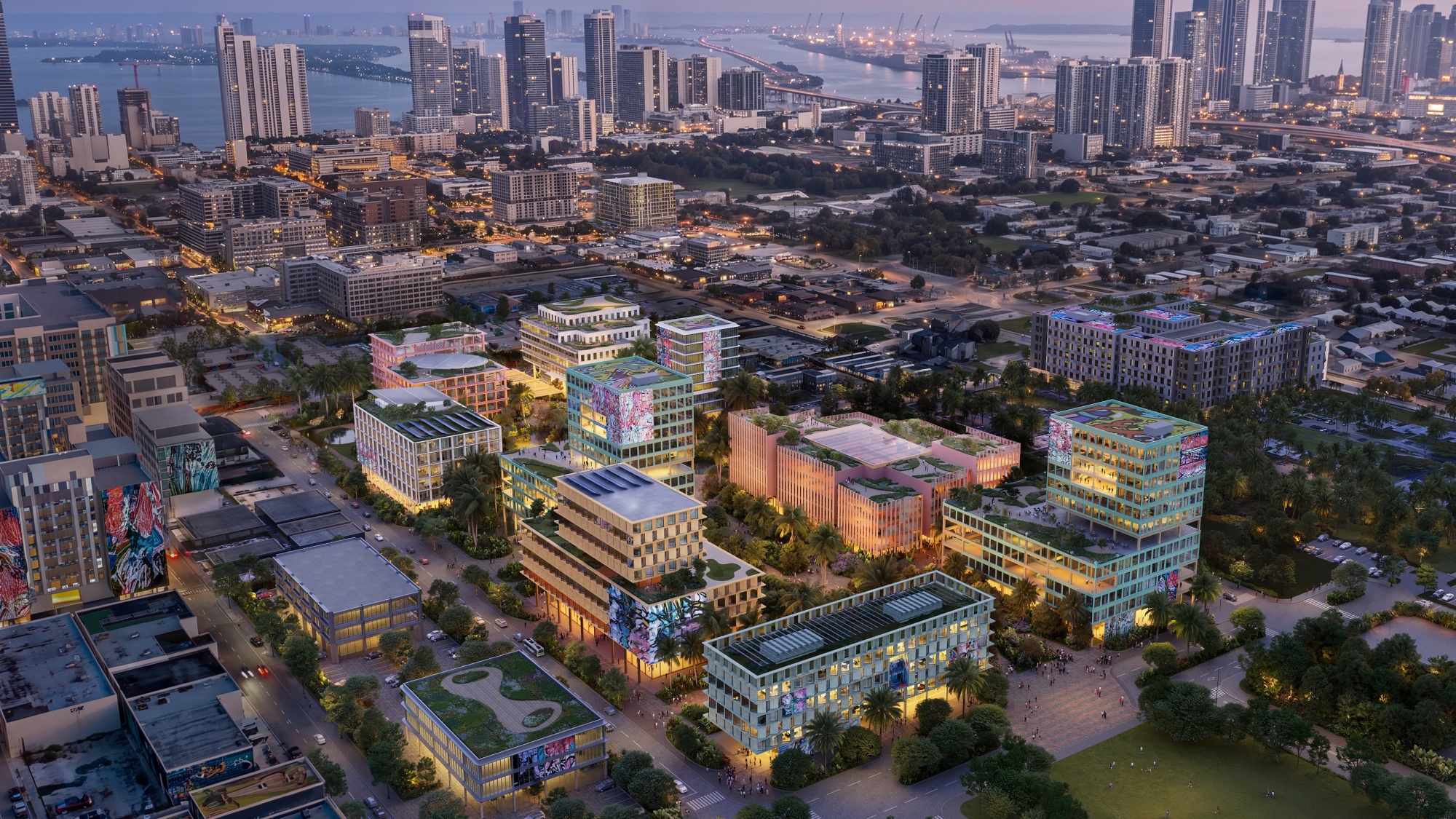 A rendering of Carnegie Mellon University Miami.