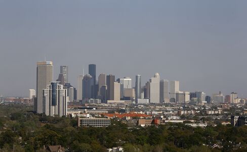 Buildings Stand on the Skyline of Houston