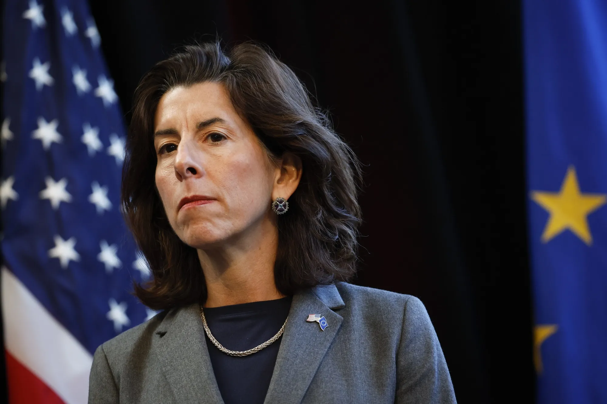 The semiconductor program is within the US Commerce Department, led by Gina Raimondo.