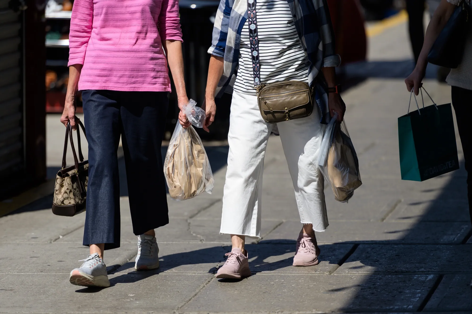 Shoppers in downtown Ottawa.