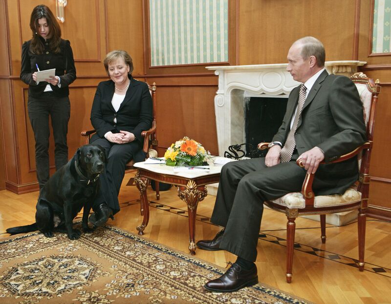 Russian President Vladimir Putin and Ger