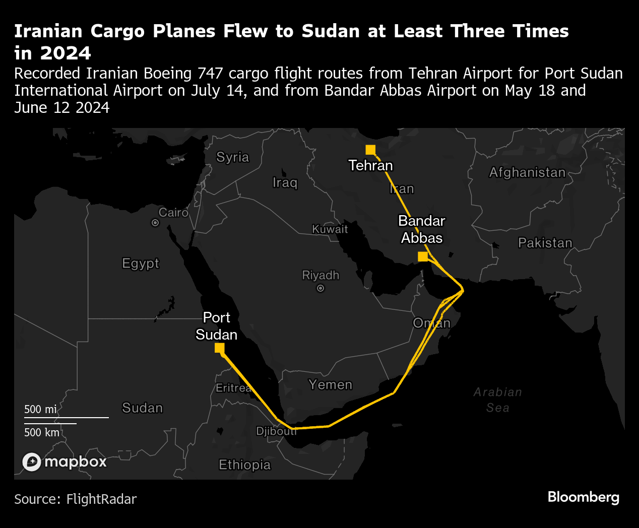 نقشه مسیرهای پرواز