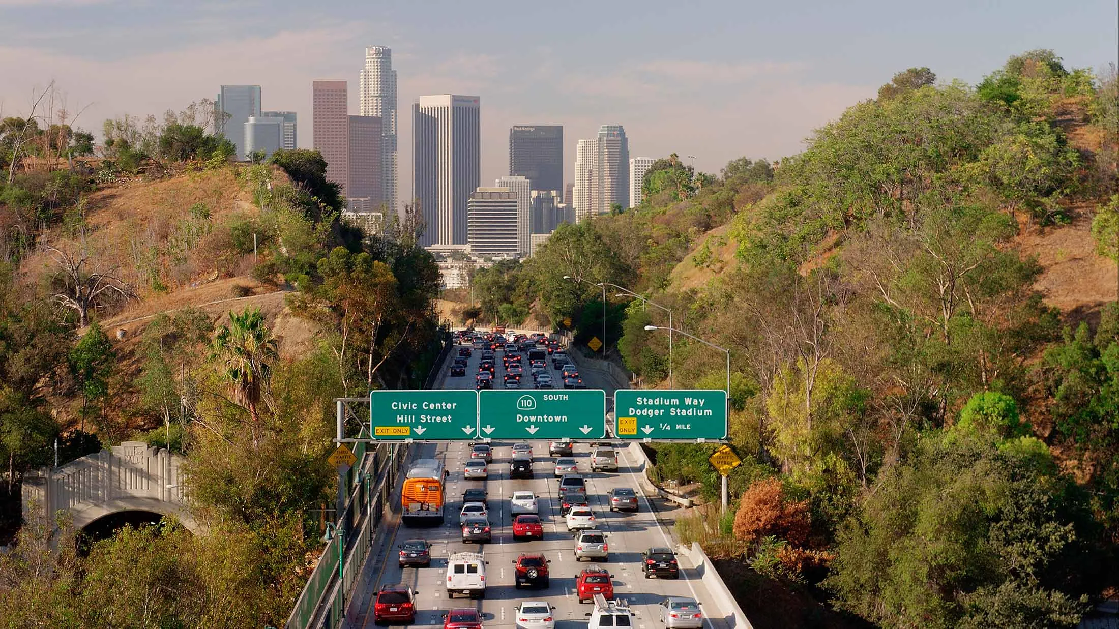 The morning commute to Los Angeles.