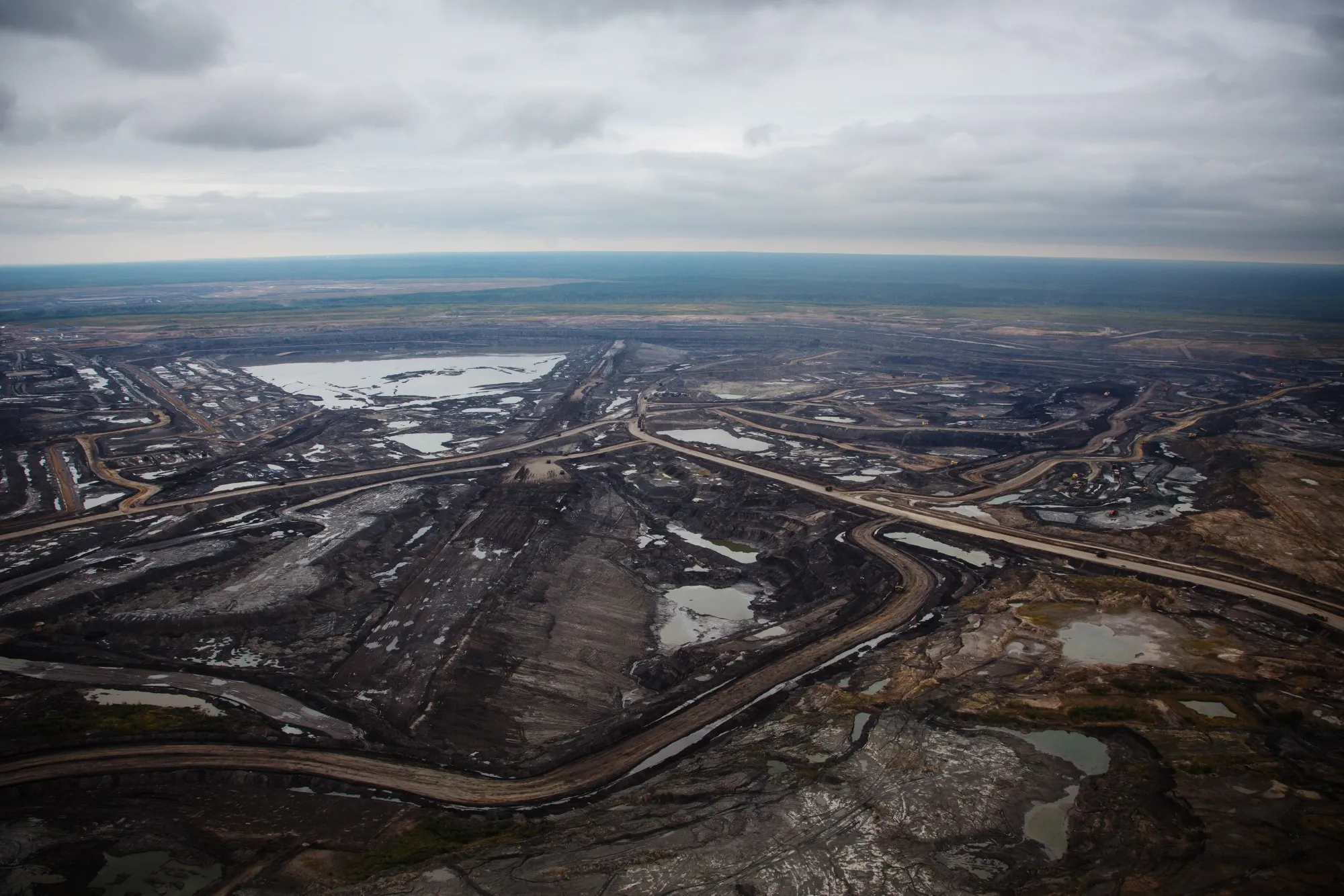 An oil sands site near Fort McMurray, Alberta, Canada.&nbsp;