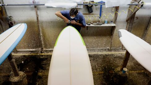 Small companies can't spread out the cost of administering a 401(k) over thousands of workers. A surfboard shop in Hermosa Beach, Calif.