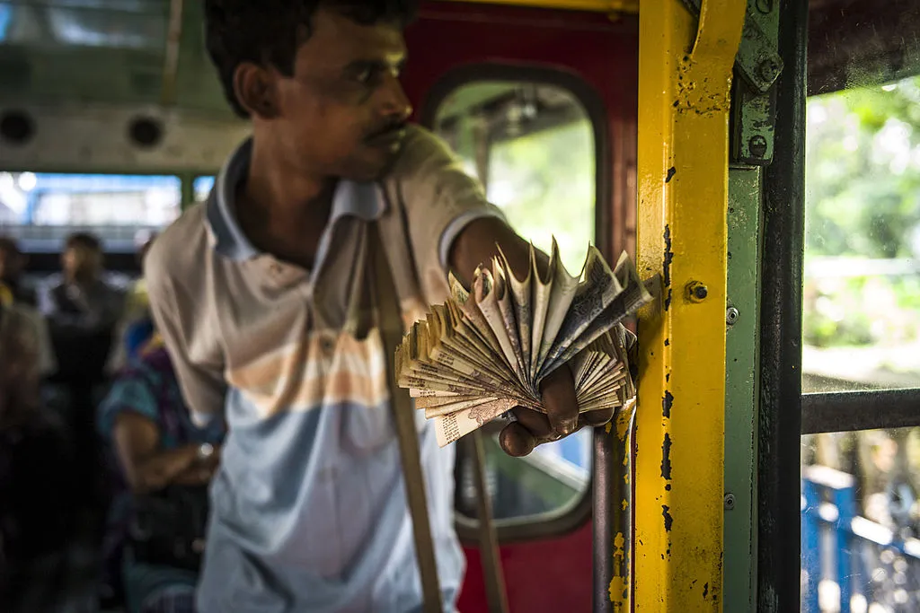 Consumption rose as cash disappeared.
