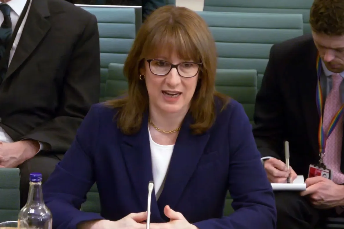 Chancellor Rachel Reeves today.