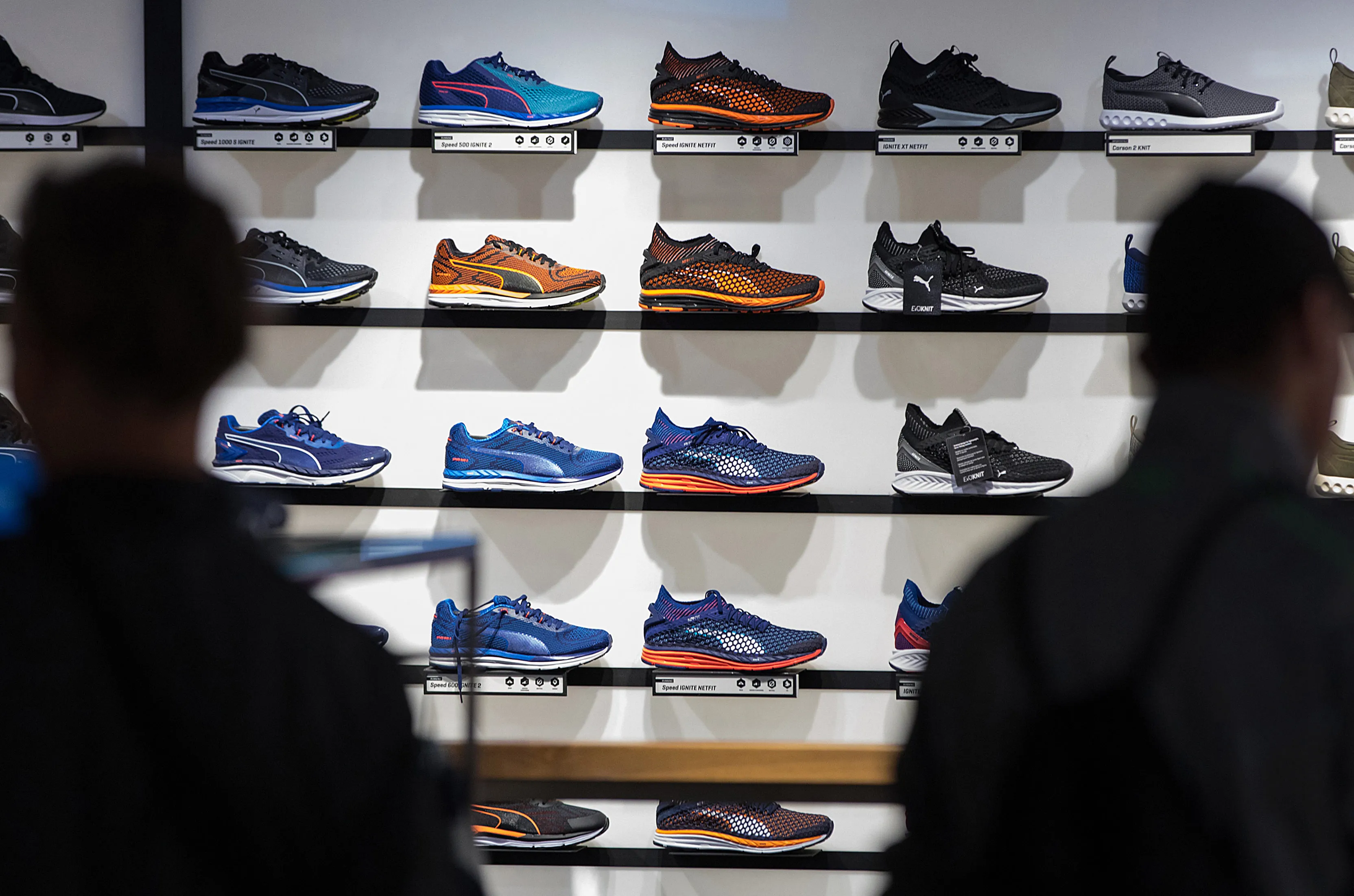 Inside a Puma SE sportswear clothing store in Berlin, Germany.