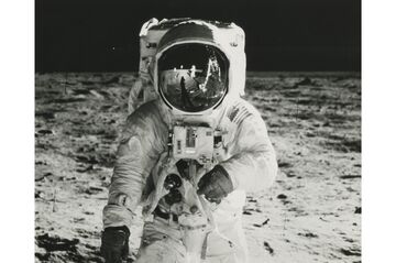 Buzz Aldrin on Lunar Surface, July 20, 1969 by Neil Armstrong