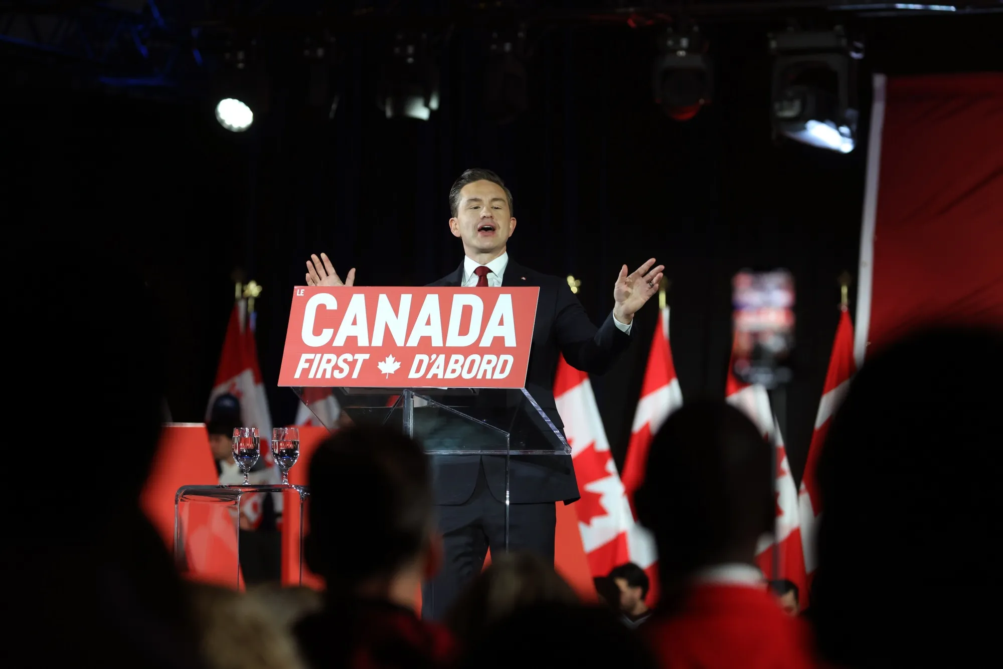 Pierre Poilievre during a “Canada First” rally in Ottawa, Ontario, on Feb. 15.