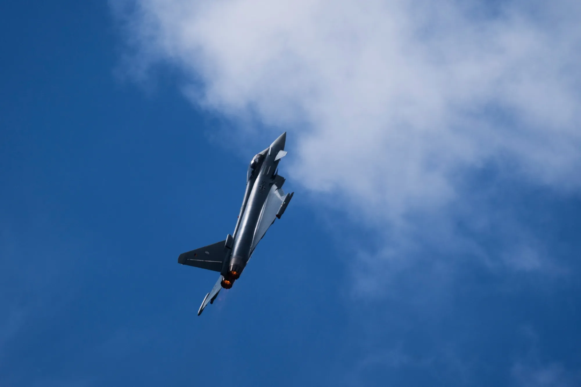 A German Air Force Eurofighter Typhoon jet.