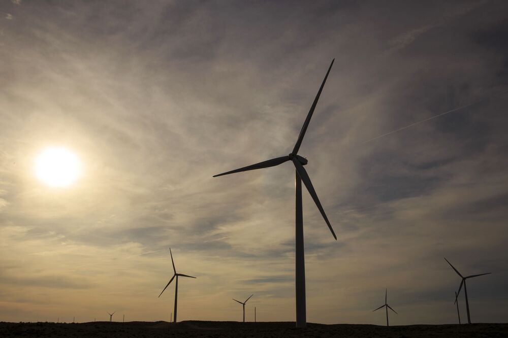 Wind farmÂ inÂ Colorado, U.S.,Â 