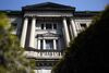 The Bank of Japan headquarters stands in Tokyo, Japan.