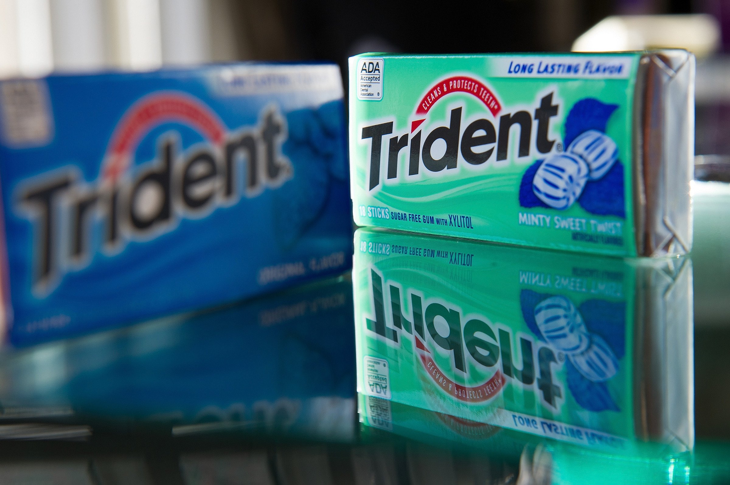 The sale includes brands such as Trident, Bubblicious, Chiclets, Dentyne and some European candy.