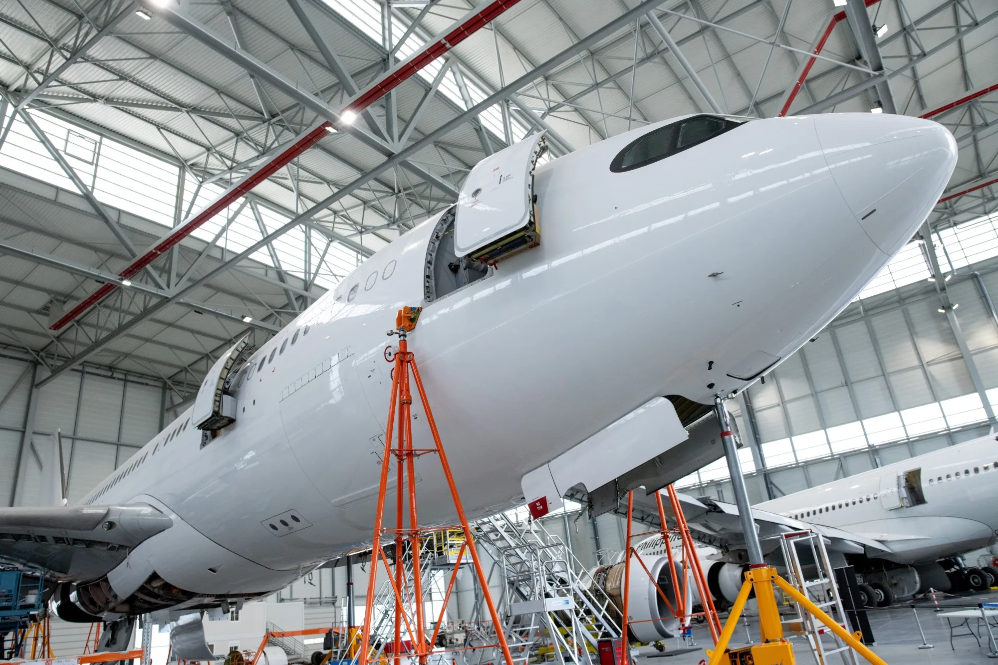 An Airbus SE A330 aircraft&nbsp;in Chateauroux, France.