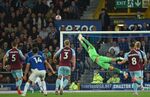 An English Premier League match between Everton and Burnley at Goodison Park in Liverpool, England on Sept. 13.