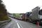 Truck Queues And Haulage Traffic Around Calais Port