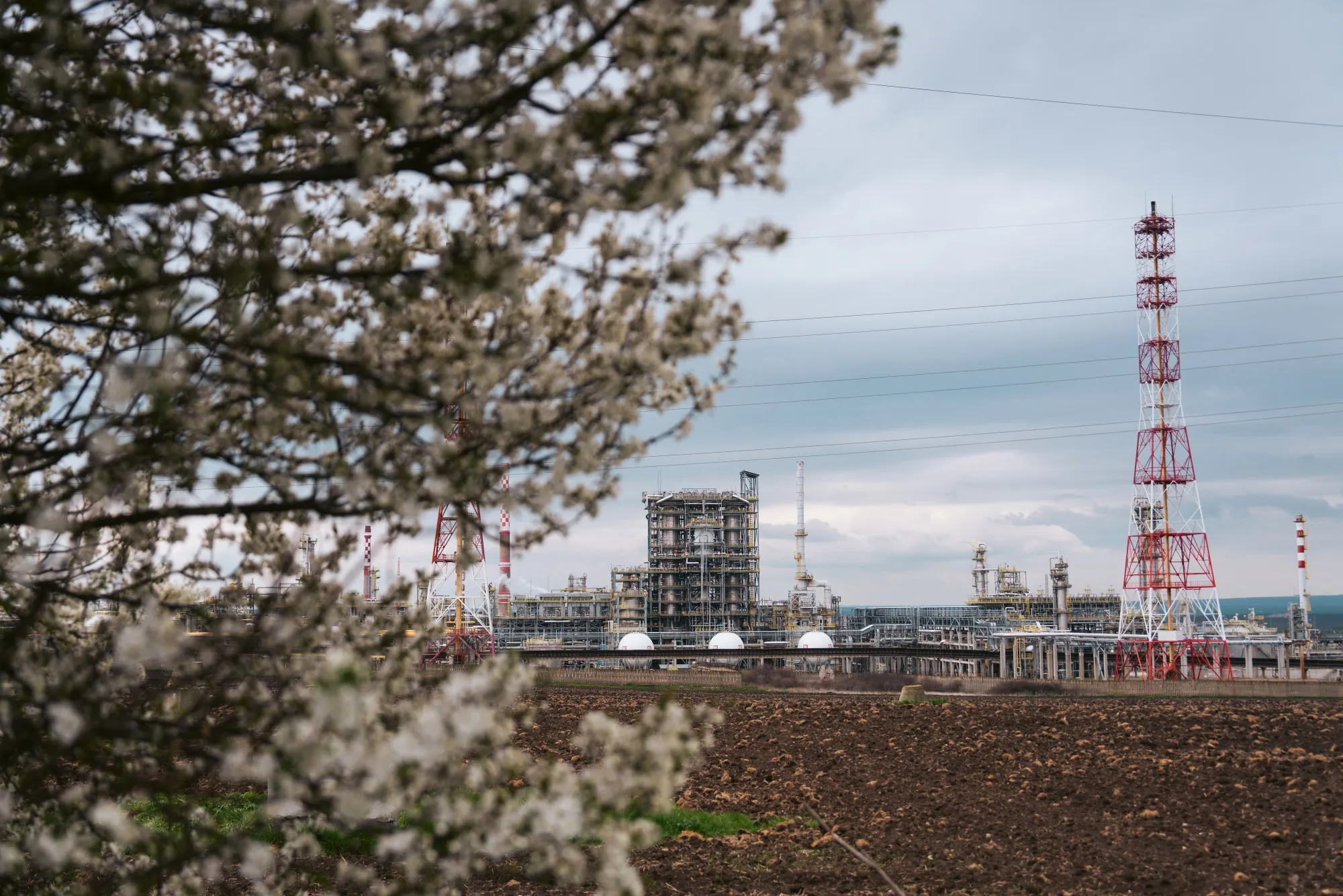 The Lukoil Neftohim Burgas oil refinery near Burgas, Bulgaria, on Mar. 13.