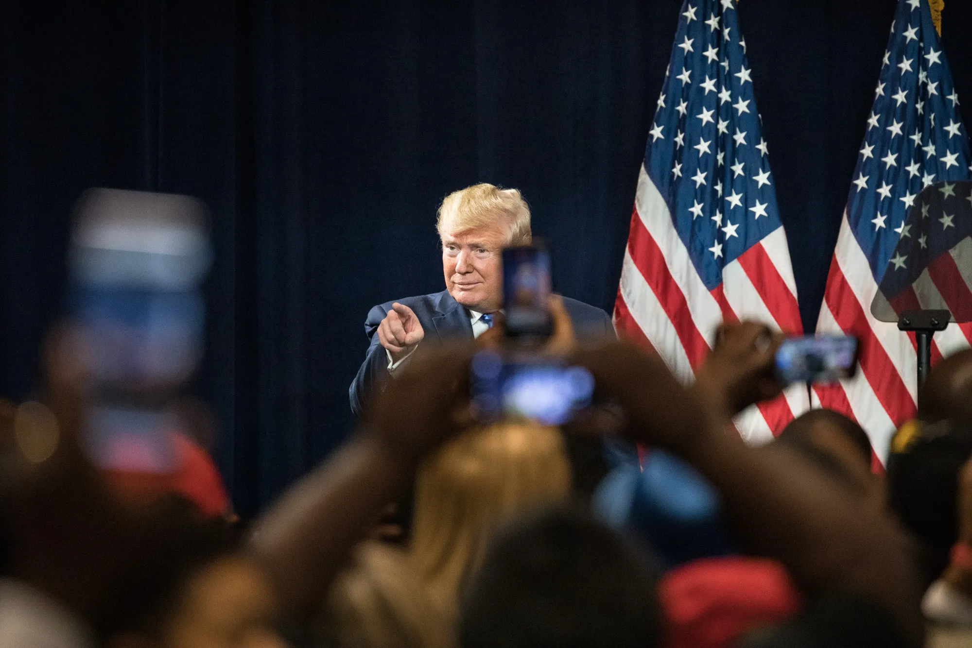 Donald Trump attends an event in Atlanta, Georgia, on Nov. 8.