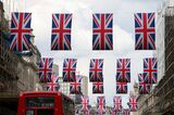 British Union Flags In London's West End