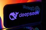 The DeepSeek artificial intelligence app on a mobile phone.