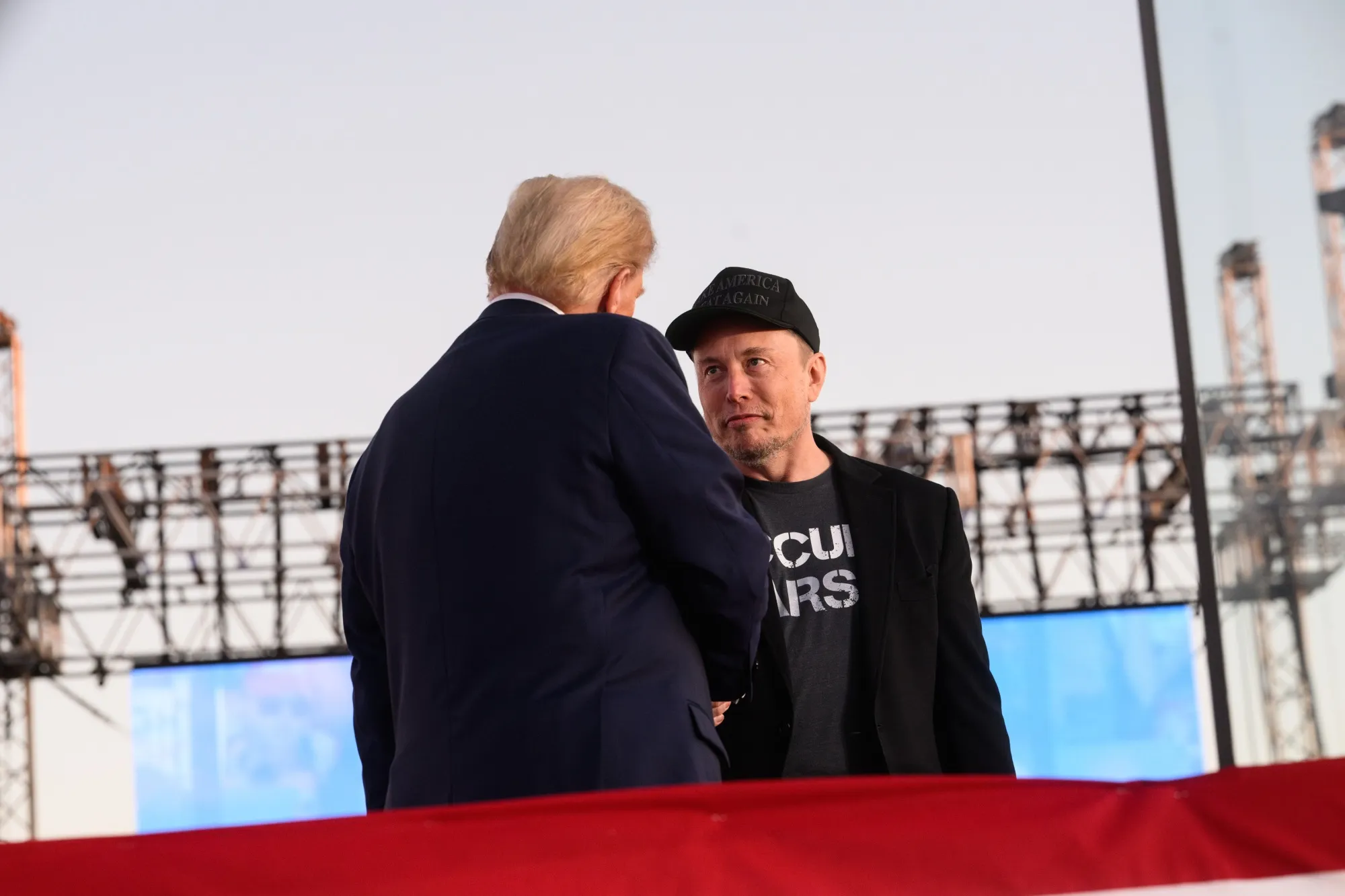 Elon Musk with Donald Trump