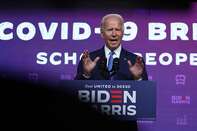 Democratic Presidential Candidate Joe Biden Speaks On 2020-21 School Year Amid Coronavirus Pandemic