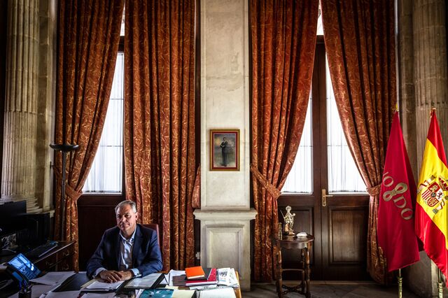 Seville mayor José Luis Sanz at the Seville City Hall in Seville, Spain, on Tuesday 04, 2023