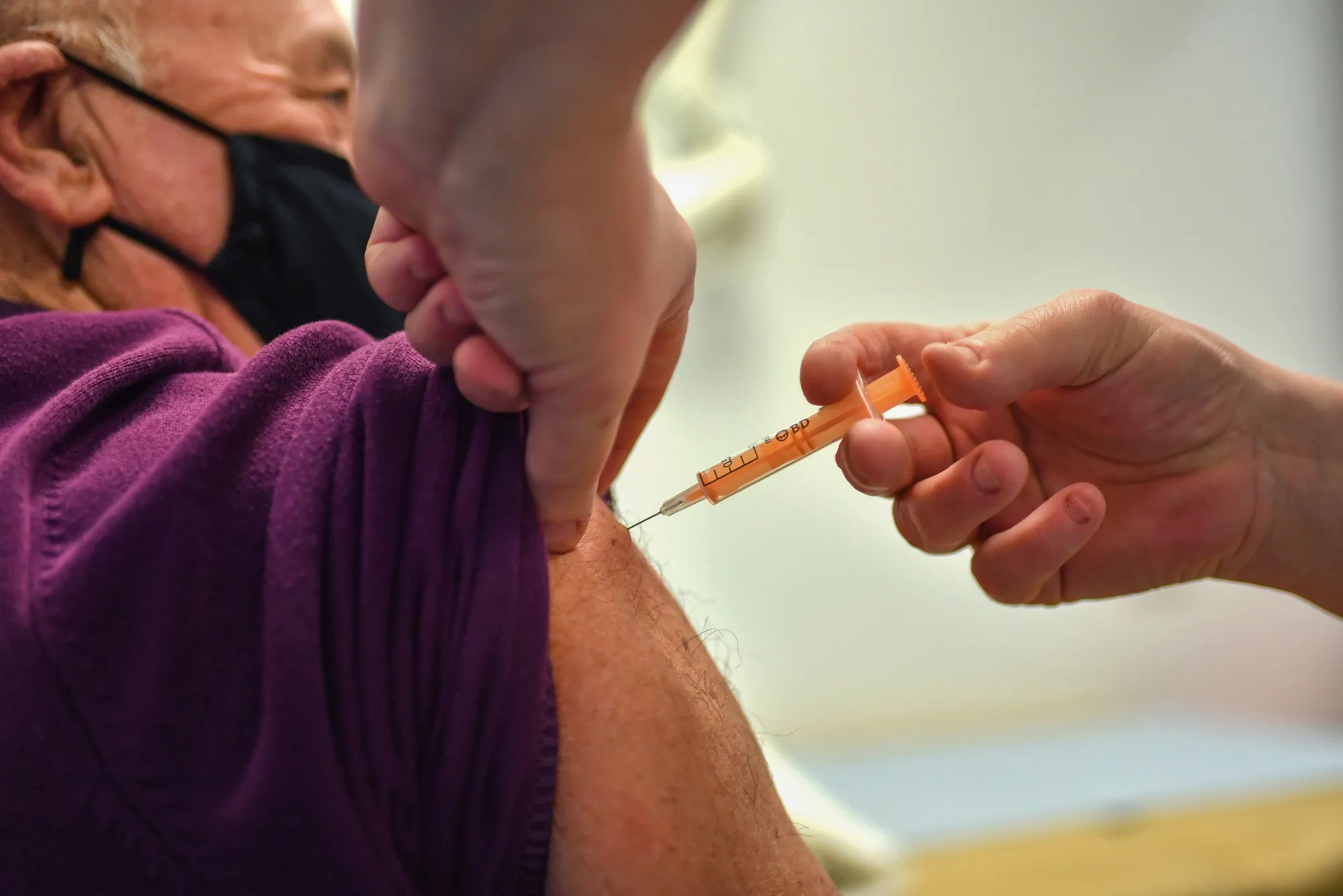 Vaccination Centre as U.K. Records Highest Daily Covid Death Toll