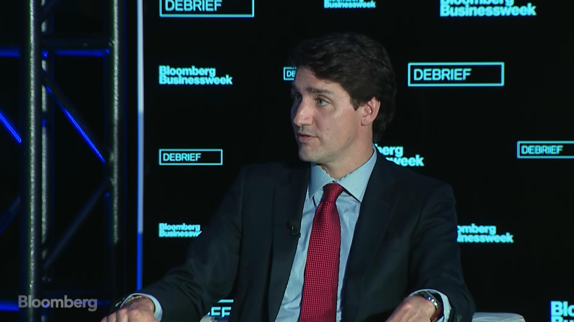 Watch Canada's Trudeau Says U.S. Debt Is 'Not Sustainable' - Bloomberg