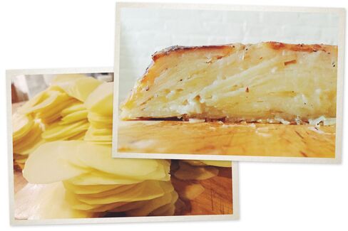 A mandoline will help make the slicing even, and fast.