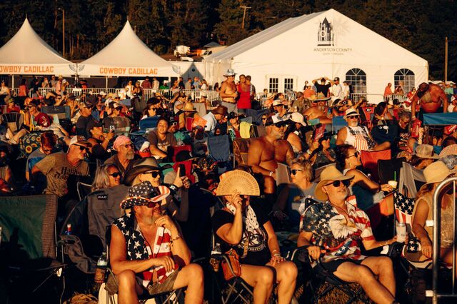 Attendees at “Rock the Country” in Anderson, South Carolina 