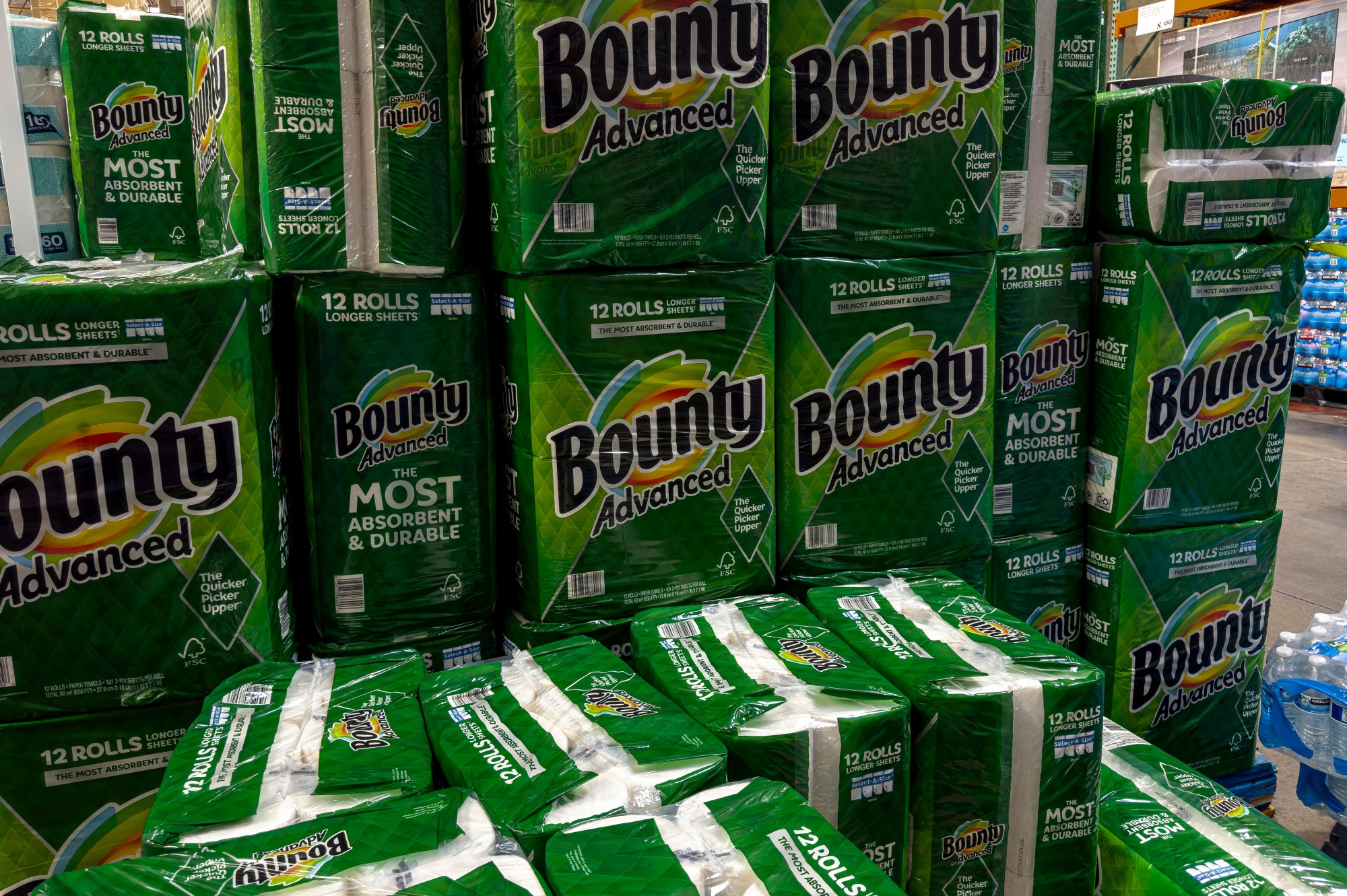 Proctor & Gamble Bounty brand paper towels.
