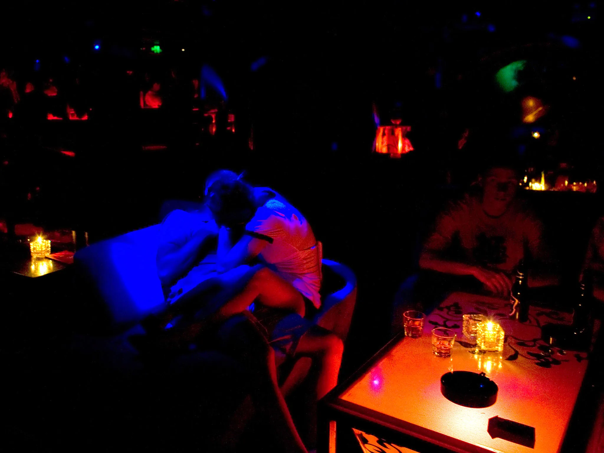 A dance club at Beijing's Sanlitun night club district on Aug. 14, 2008 in Beijing.
