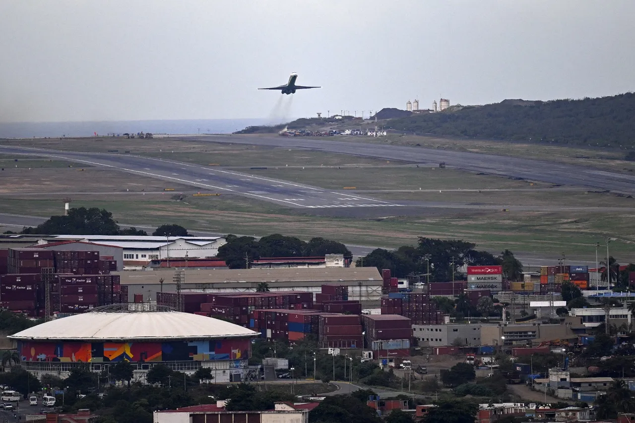 Aeropuerto Internacional Simón Bolívar en Maiquetía.