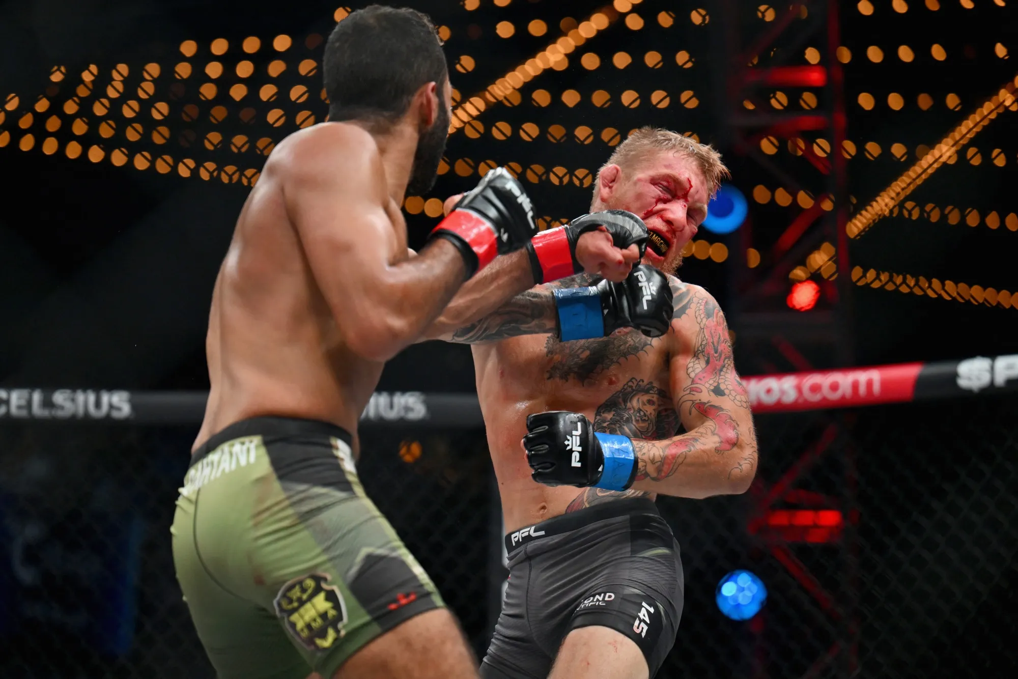 A Professional Fighters League featherweight fight.