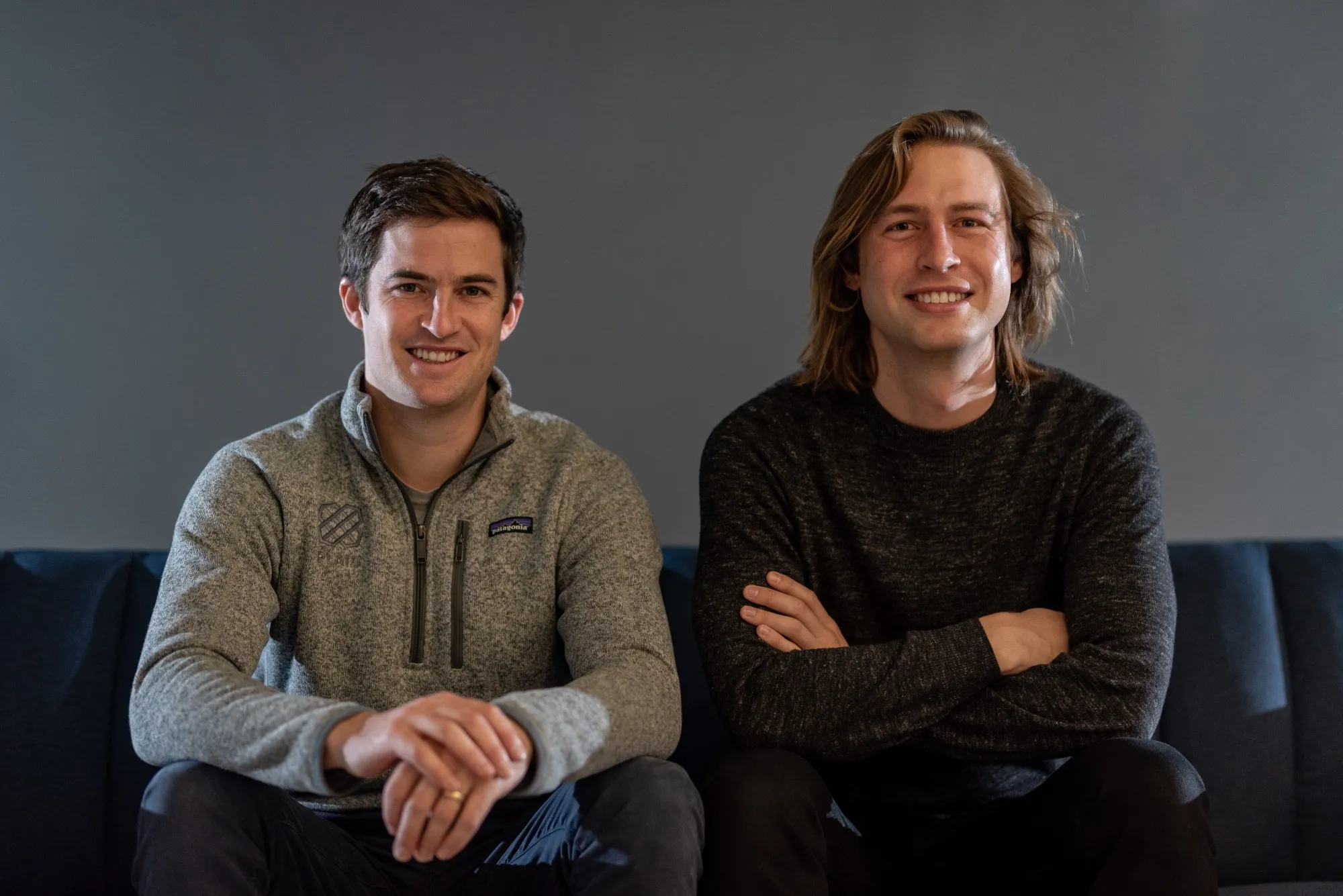William Hockey, left, and Zach Perret, co-founders of Plaid Inc.