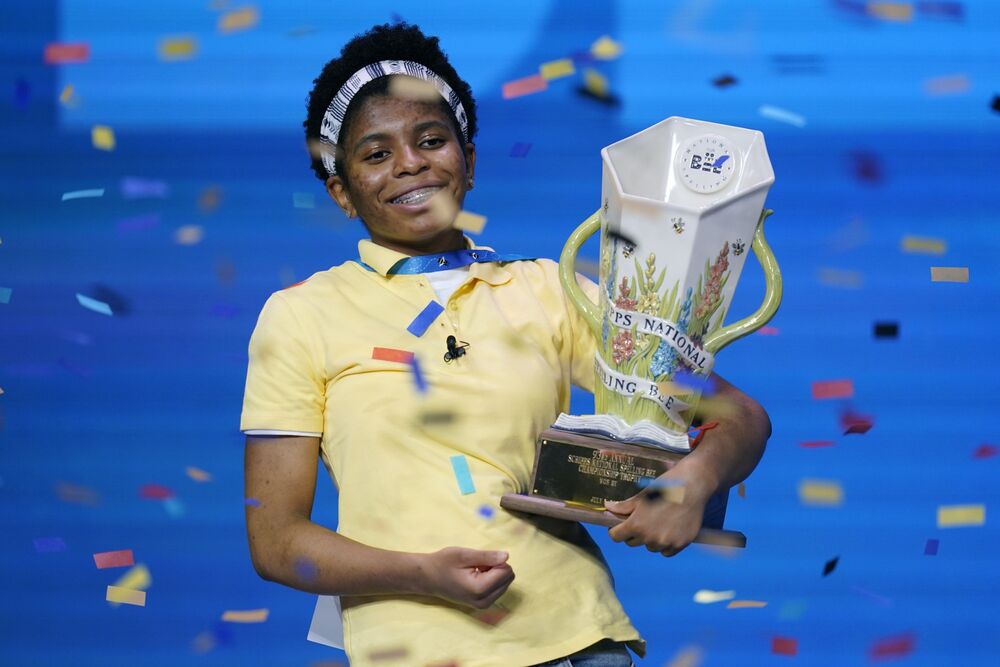 African American Spelling Bee Champ Makes History With Flair - Bloomberg