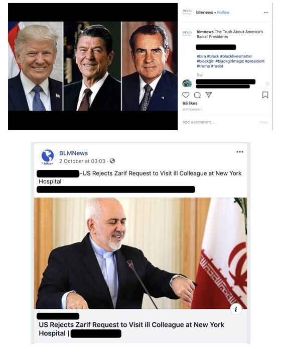 Facebook Identifies Iranian, Russian Influence Campaigns