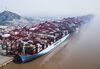 Views of the Yangshan Free Trade Port as US-China Trade War Finally Arrives