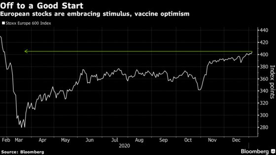 European Stocks Surge With U.S. Democrats on Cusp of Senate Win