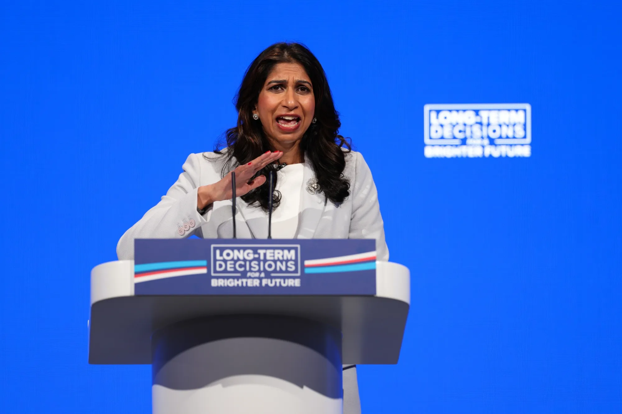 UK Home Secretary Suella Braverman.