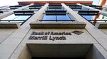A sign sits above an entrance into the Bank of America Merrill Lynch Financial Centre in London, on Oct. 9, 2014.
