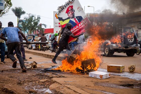 Riots Erupt in Uganda After Arrest of Presidential Candidate