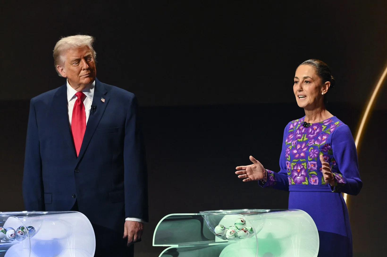 El presidente de Estados Unidos, Donald Trump, y la presidenta de México, Claudia Sheinbaum.