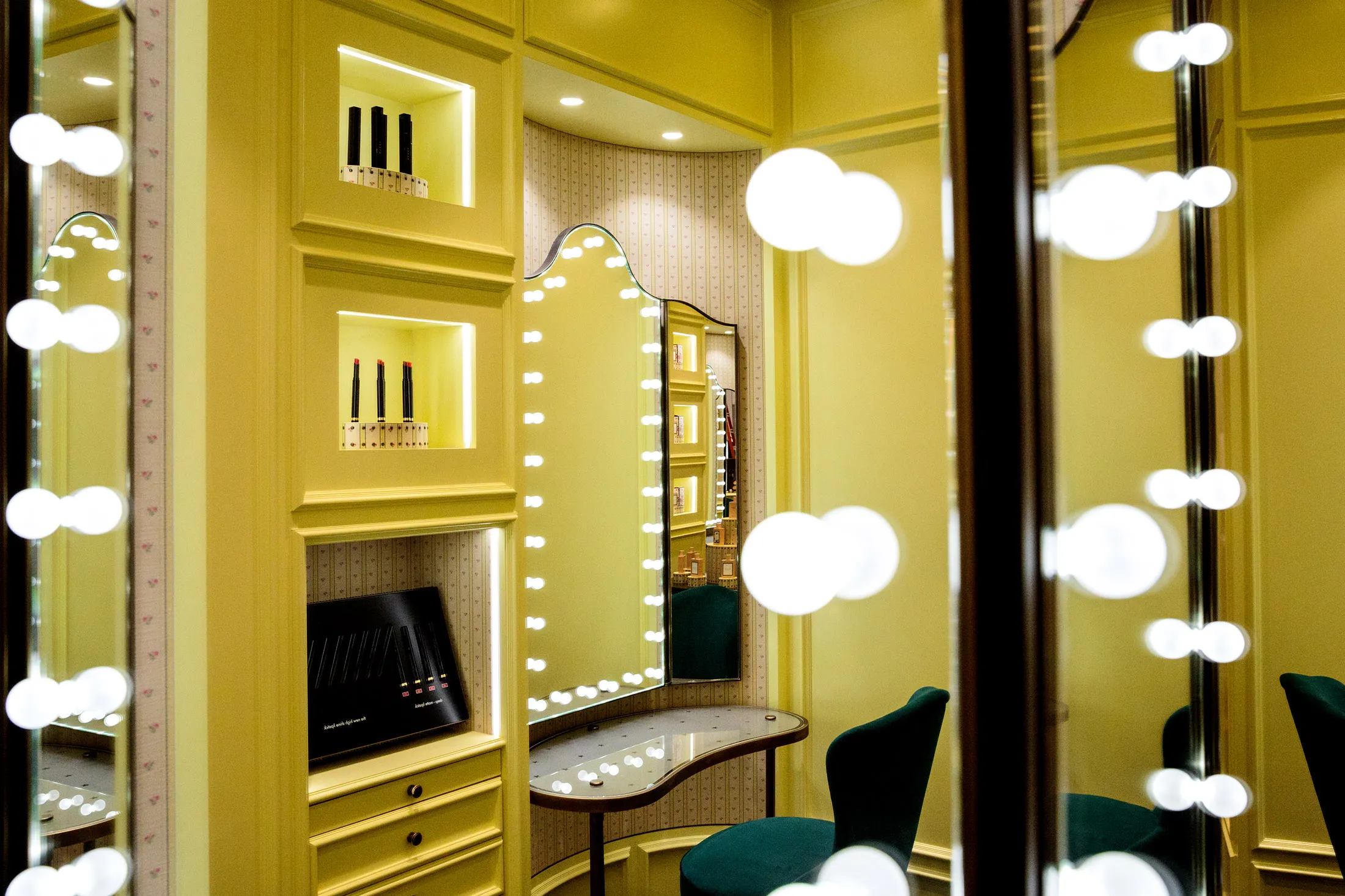 The Gucci store in Saks Fifth Avenue's new beauty floor.